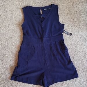 New York & Company Deep Blue Top